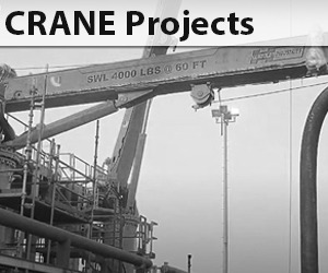 Hawboldt Cranes for Petroleum Hose Handling Applications